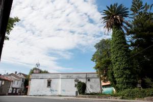 En la rúa Souto, frente a la iglesia parroquial de San Xoán de Filgueira se encuentra esta amplia finca, con una palmera canaria de gran porte en su extremo noroeste.